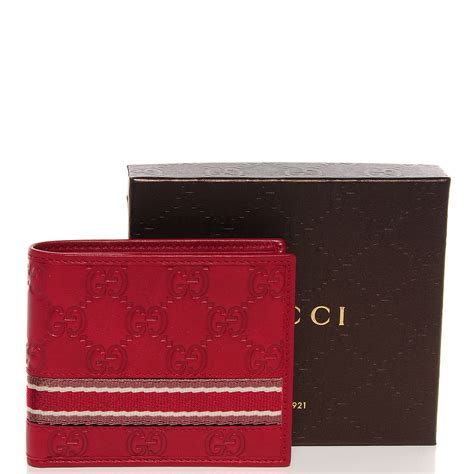 red gucci wallet mens|authentic gucci red wallet.